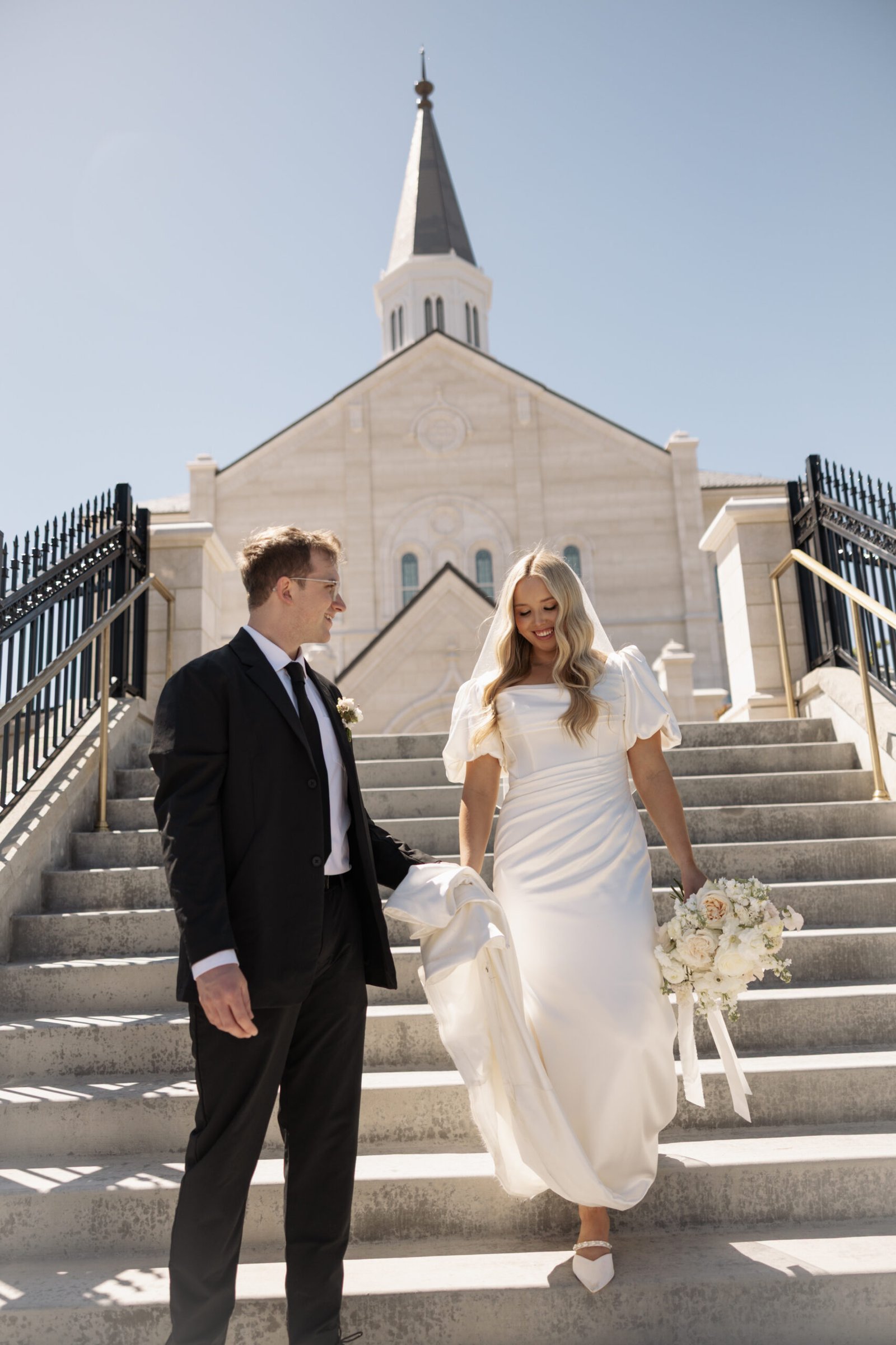 Modern modest wedding gown inspiration